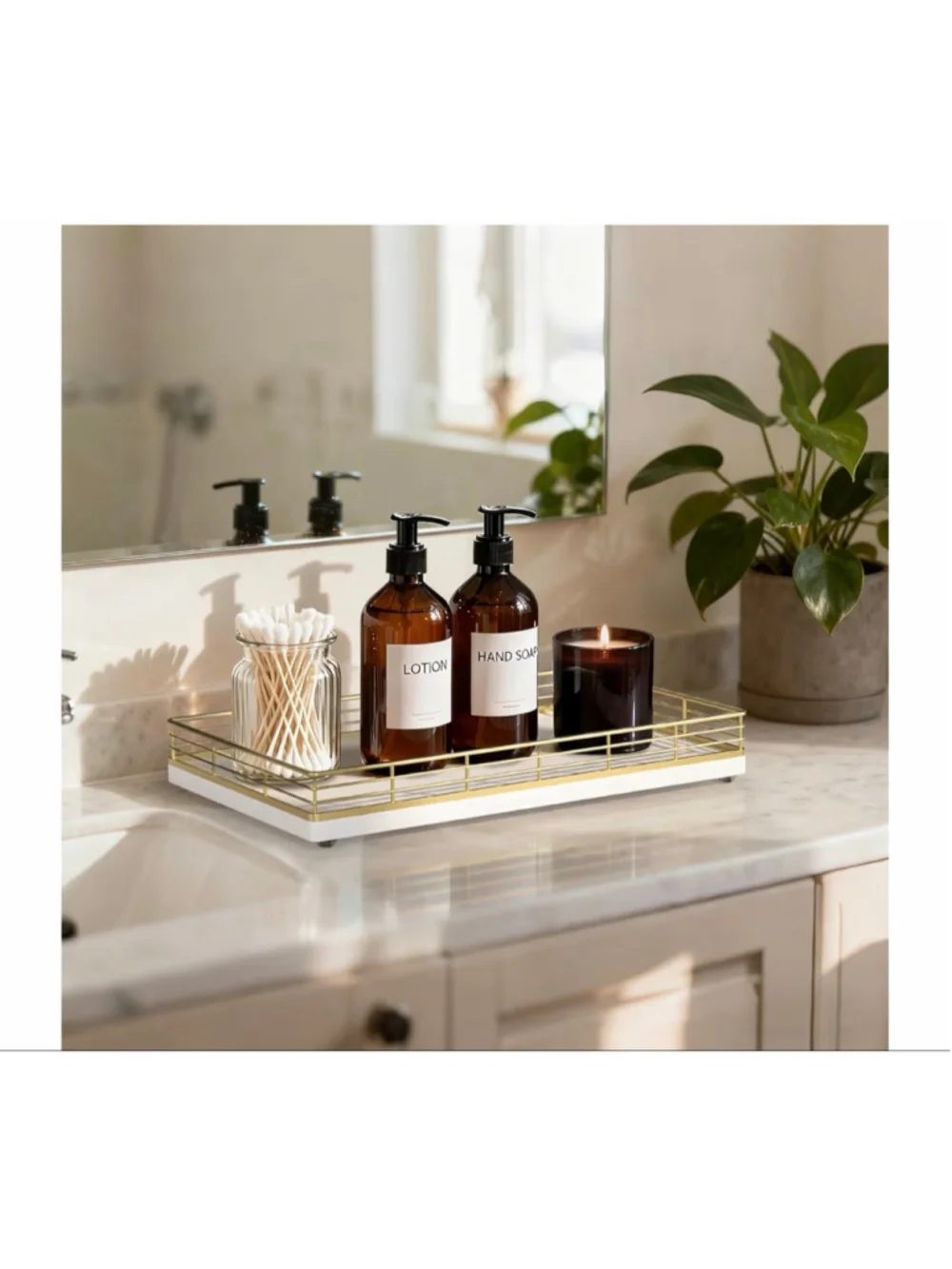 NEW Large Bathroom Vanity Tray 13